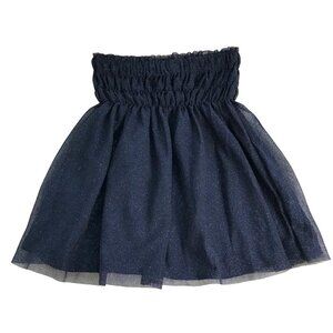 Zara Girls Sparkle Tulle Skirt Navy Size 13-16
